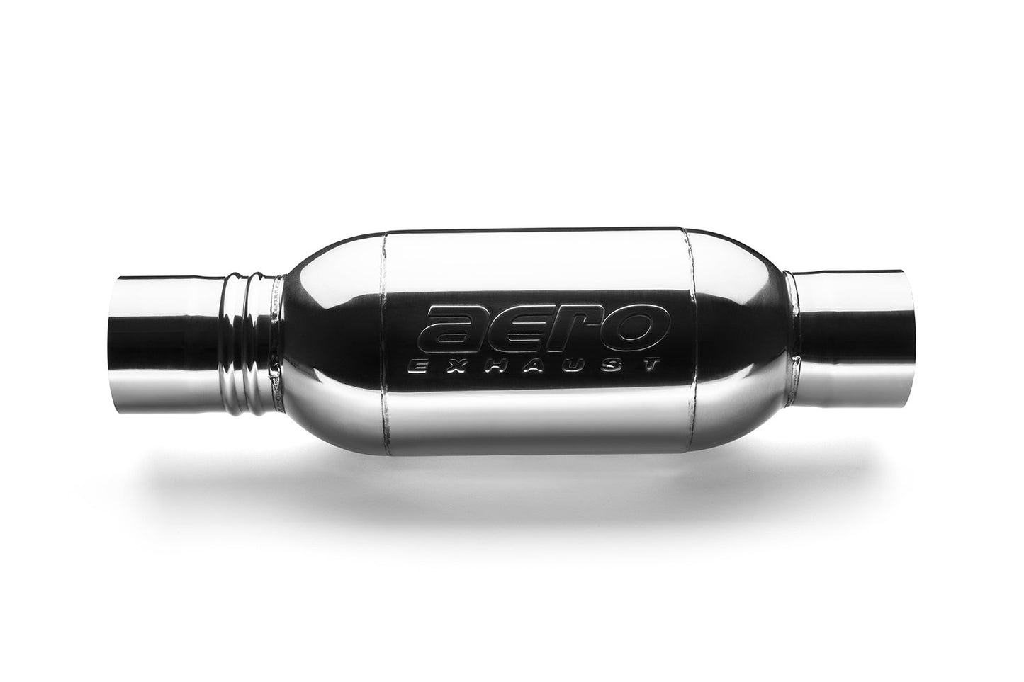 AERO Turbine Performance Muffler Polished 304 Grade Stainless Steel-AT3535-JHPR