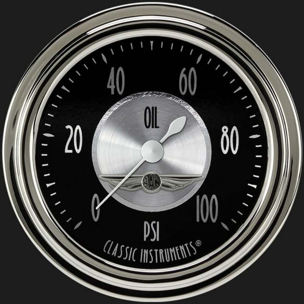 All American Tradition 2 5/8" Oil Pressure Gauge AT381SLC