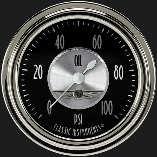 All American Tradition 2 5/8" Oil Pressure Gauge AT381SLC