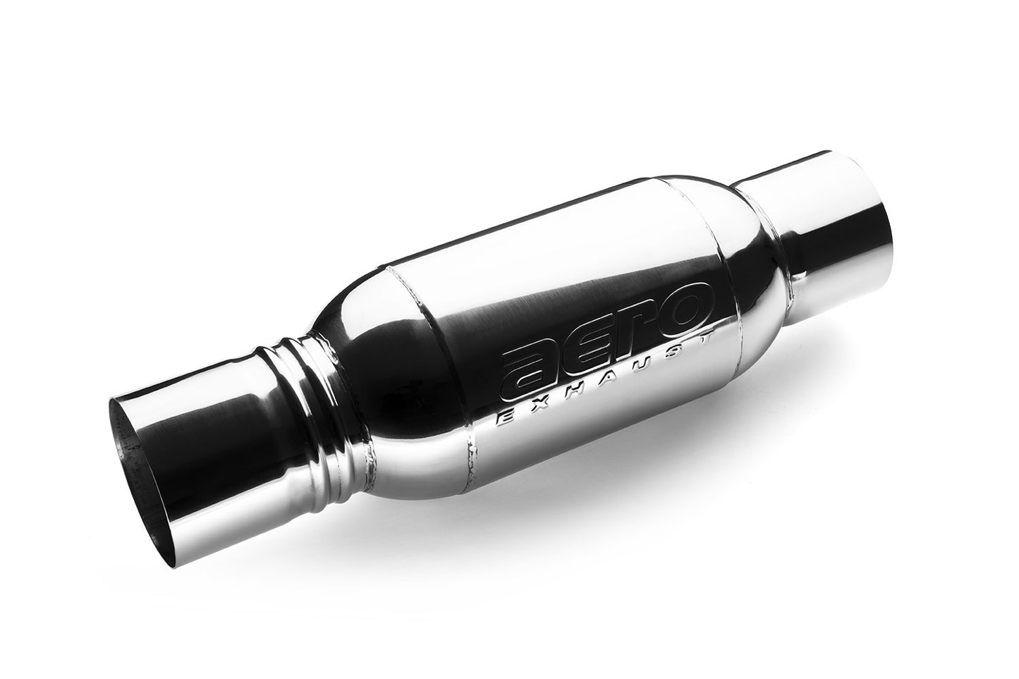 AERO Turbine Performance Muffler Polished 304 Grade Stainless Steel-AT4040-JHPR