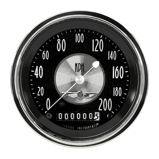 All American Tradition 3 3/8" Speedometer AT59SHC