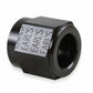 Earls Auto-Crimp Hose End - Straight - Size -10 - Black - AT700110ERL