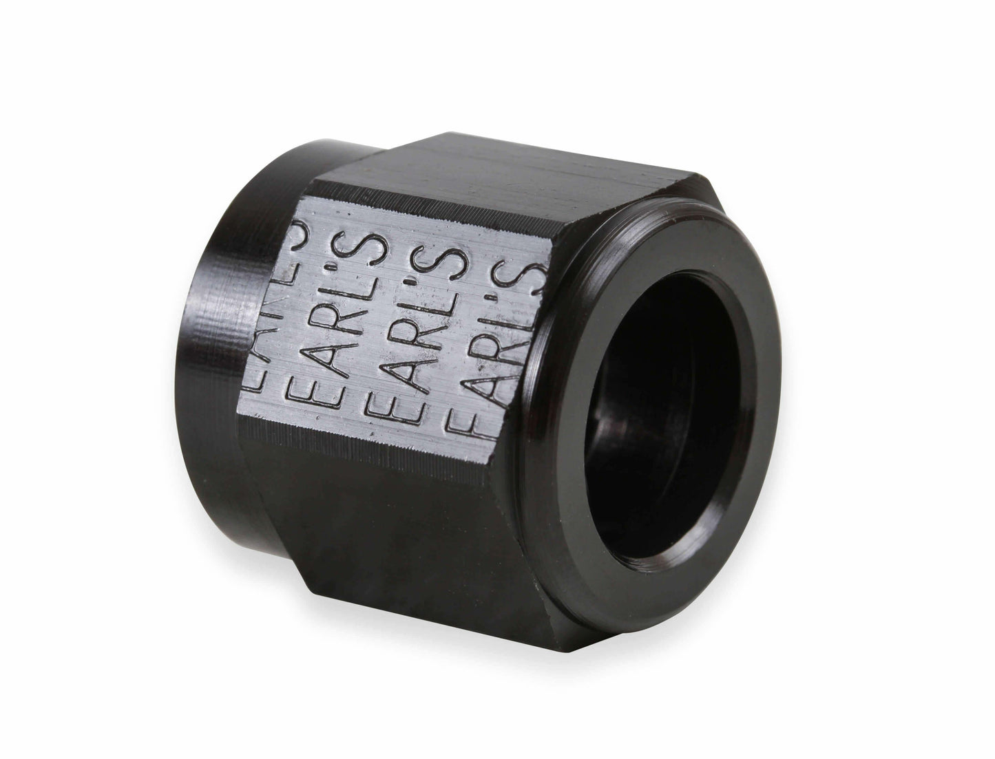 Earls Auto-Crimp Hose End - Straight - Size -10 - Black - AT700110ERL