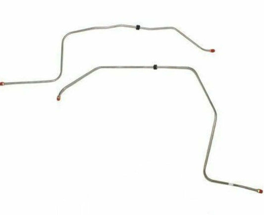 1964-67 Pontiac GTO Transmission Line Set w/ PowerGlide Trans 3/8 Inch ATC6411SS - Transmission Lines Car Part People