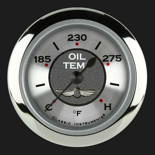 All American 2 1/8" Oil Temperature Gauge AW128SRC