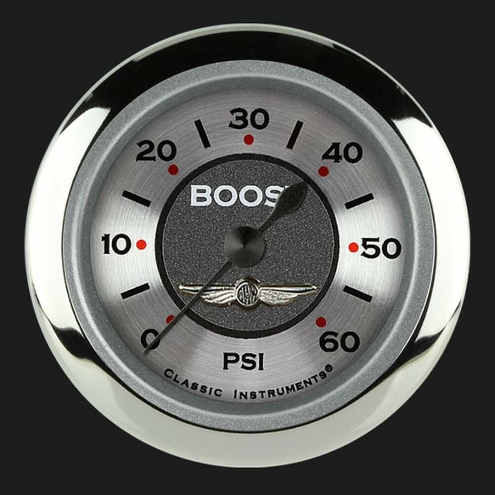 All American 2 1/8" Boost Gauge, 60 psi AW143SRC