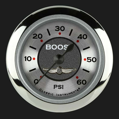 All American 2 1/8" Boost Gauge, 60 psi AW143SRC