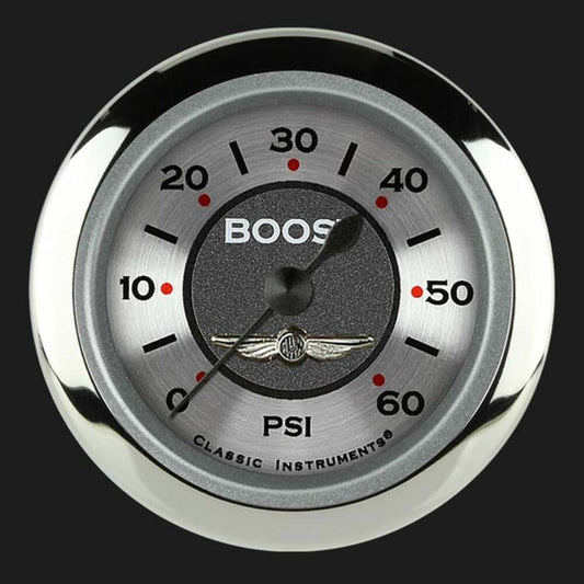 All American 2 1/8" Boost Gauge, 60 psi AW143SRC