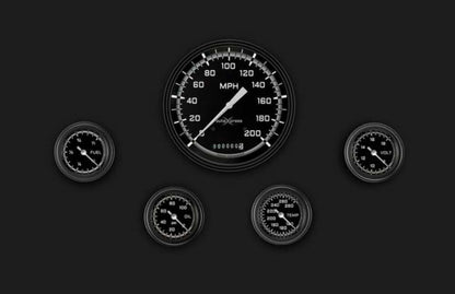AutoCross Gray Five Gauge Set 154 AX154GBLF
