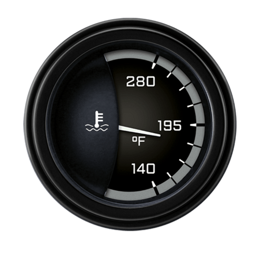 AutoCross Gray 2 1/8" Water Temp AX26GBLF
