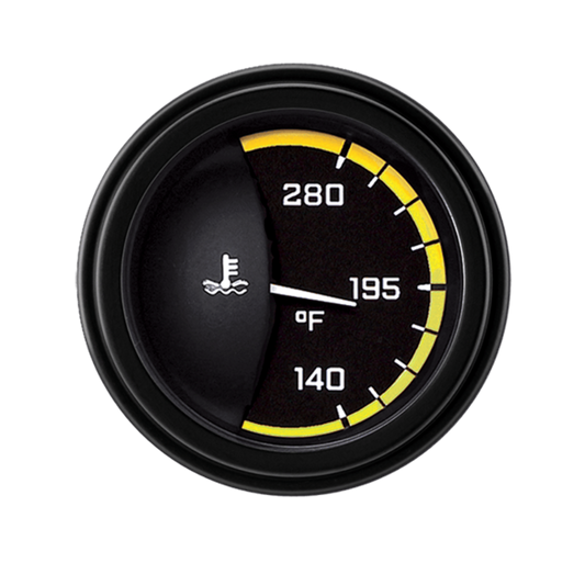 AutoCross Yellow 2 1/8" Water Temp AX26YBLF