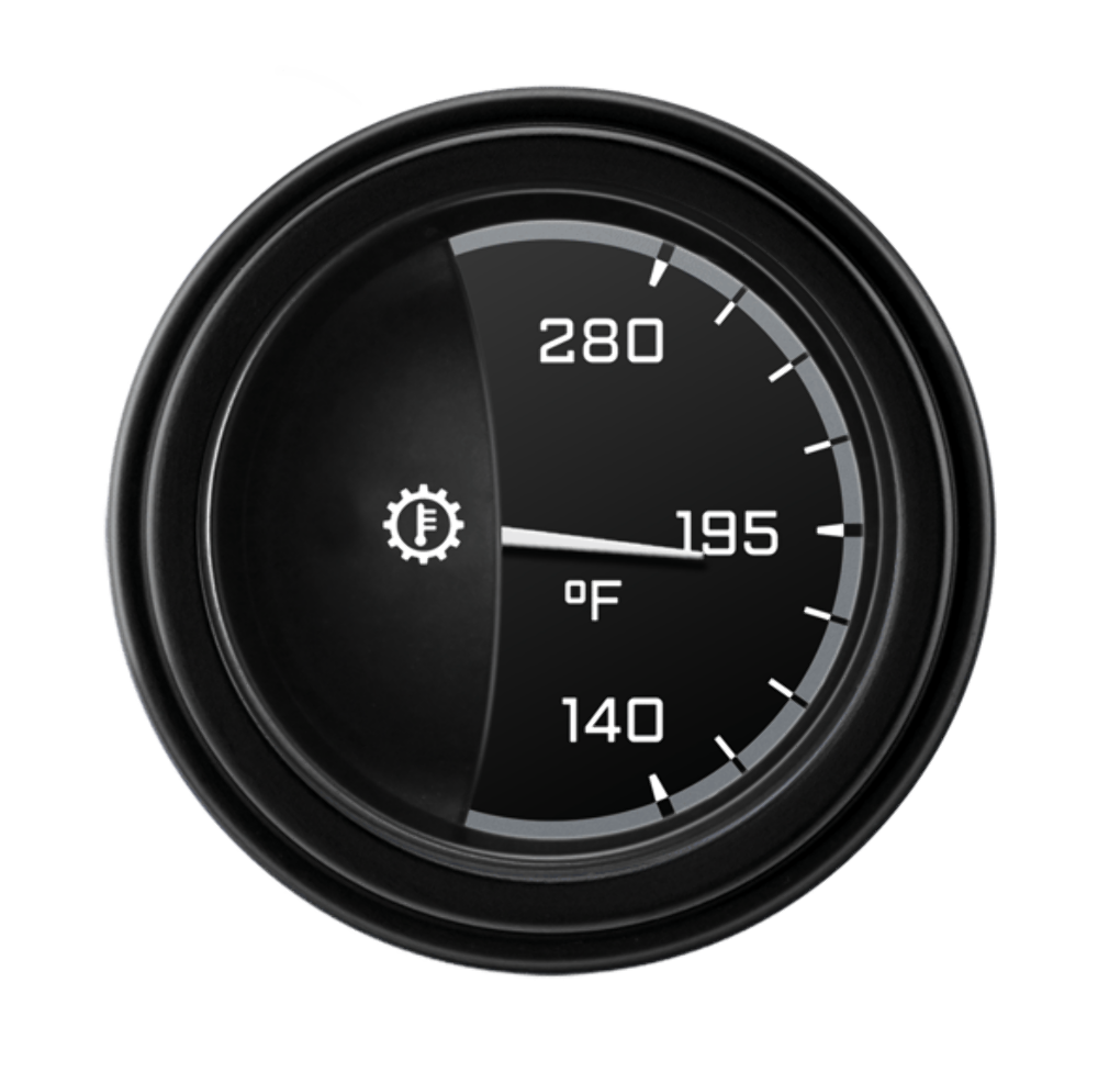 AutoCross Gray 2 1/8" Transmission Temp AX27GBLF