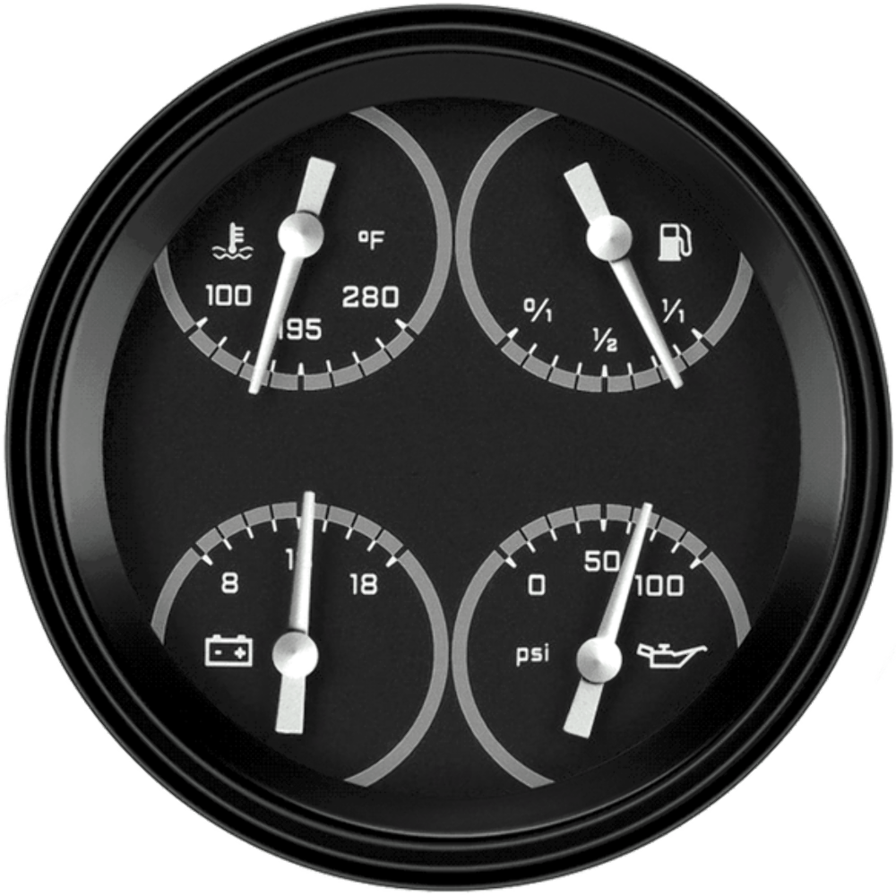 AutoCross Gray 4 5/8" Quad AX31GBLF