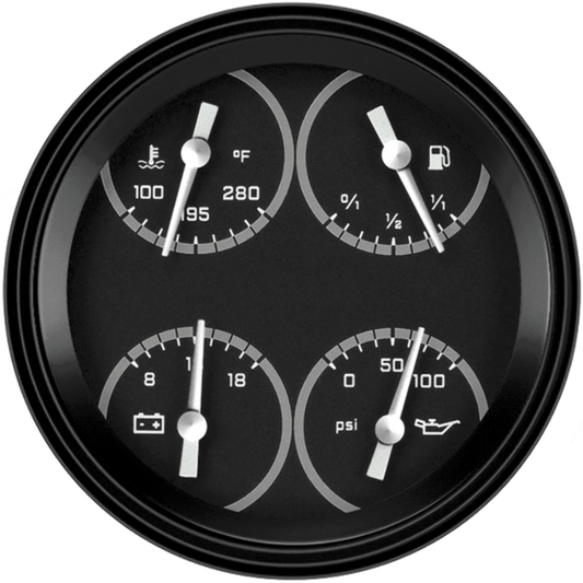 AutoCross Gray 4 5/8" Quad AX31GBLF