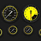 AutoCross Yellow Six Gauge Set 351 AX351YBLF