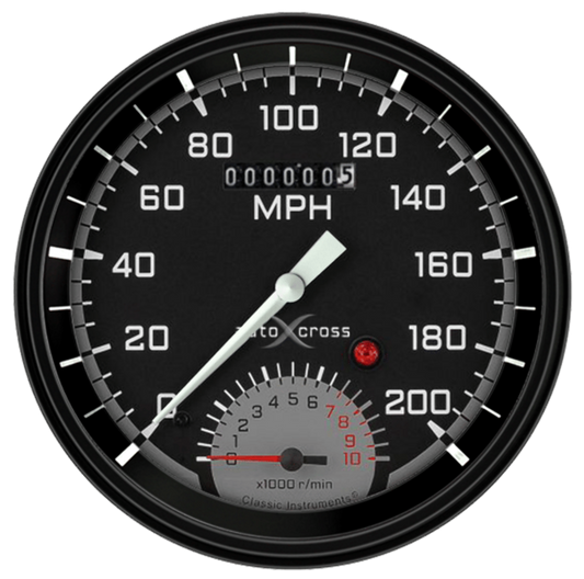 AutoCross Gray 4 5/8" Speedtachular AX50GBLF