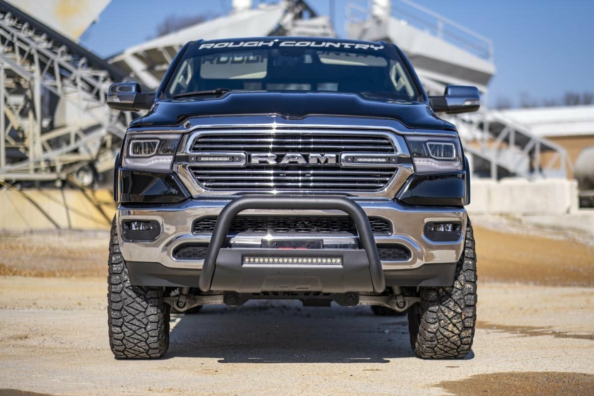 Fits Ram 1500 2WD/4WD (2009-2018 & Classic) Black LED Bull Bar; B-D4091