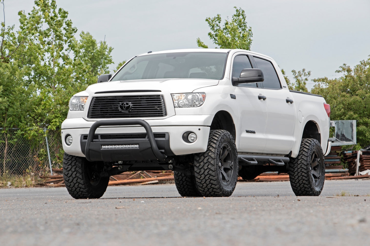 Fits Toyota Tundra 2WD/4WD (2007-2021) Black Led Bull Bar; B-T4071