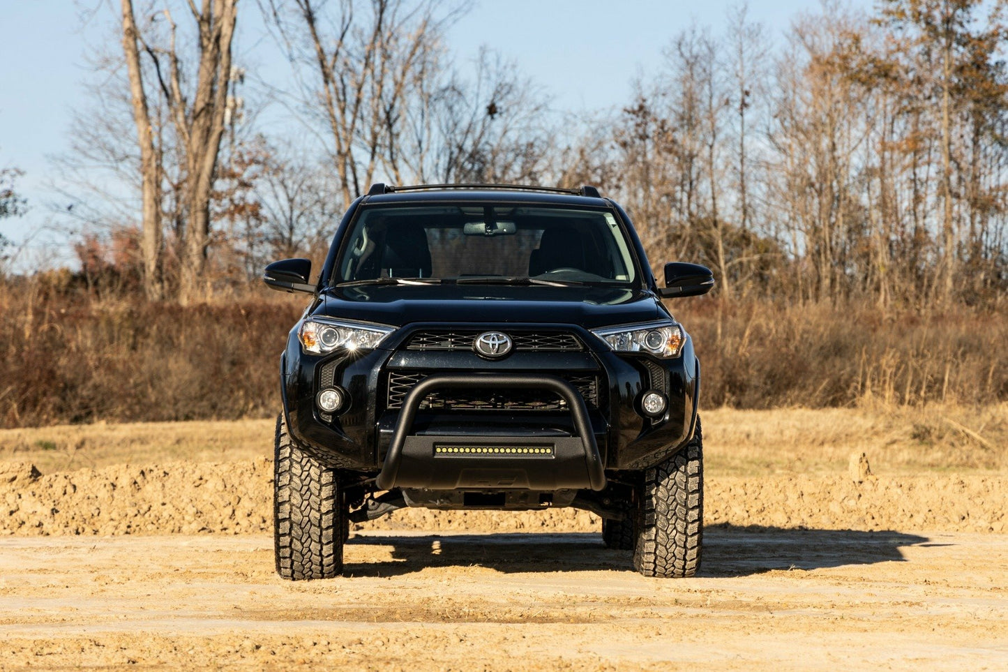 Fits Toyota 4Runner 2WD/4WD (2010-2024) Black LED Bull Bar; B-T4081