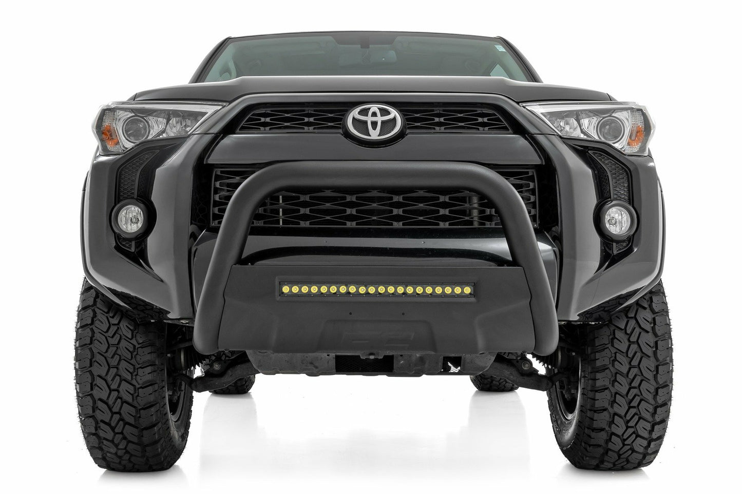 Fits Toyota 4Runner 2WD/4WD (2010-2024) Black LED Bull Bar; B-T4081
