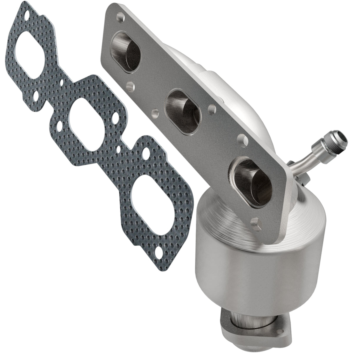 Catalytic Converter with Integrated Exhaust Manifold for HM Grade Federal / EPA Compliant Direct-Fit Manifold Catalytic