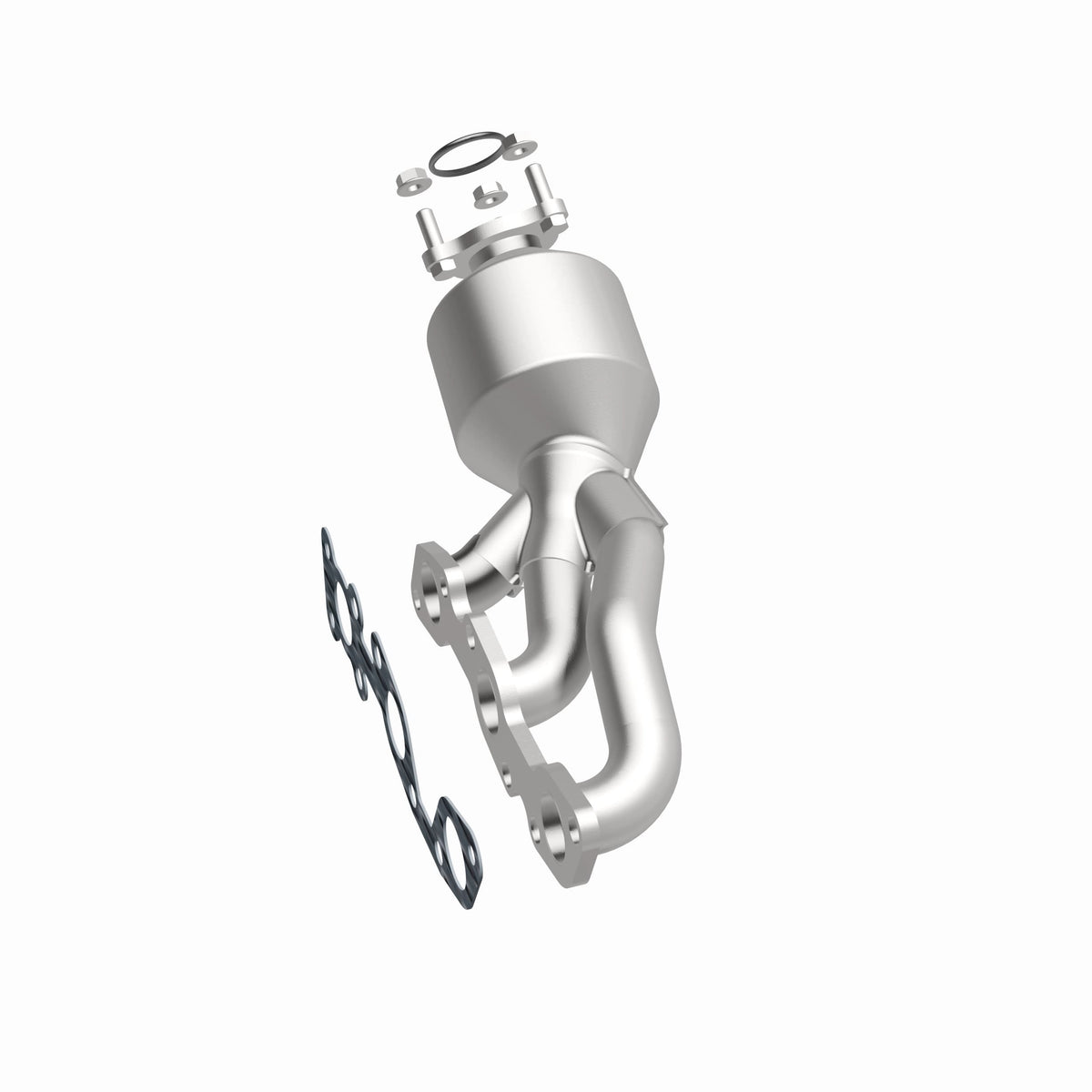 Catalytic Converter with Integrated Exhaust Manifold for HM Grade Federal / EPA Compliant Direct-Fit Manifold Catalytic