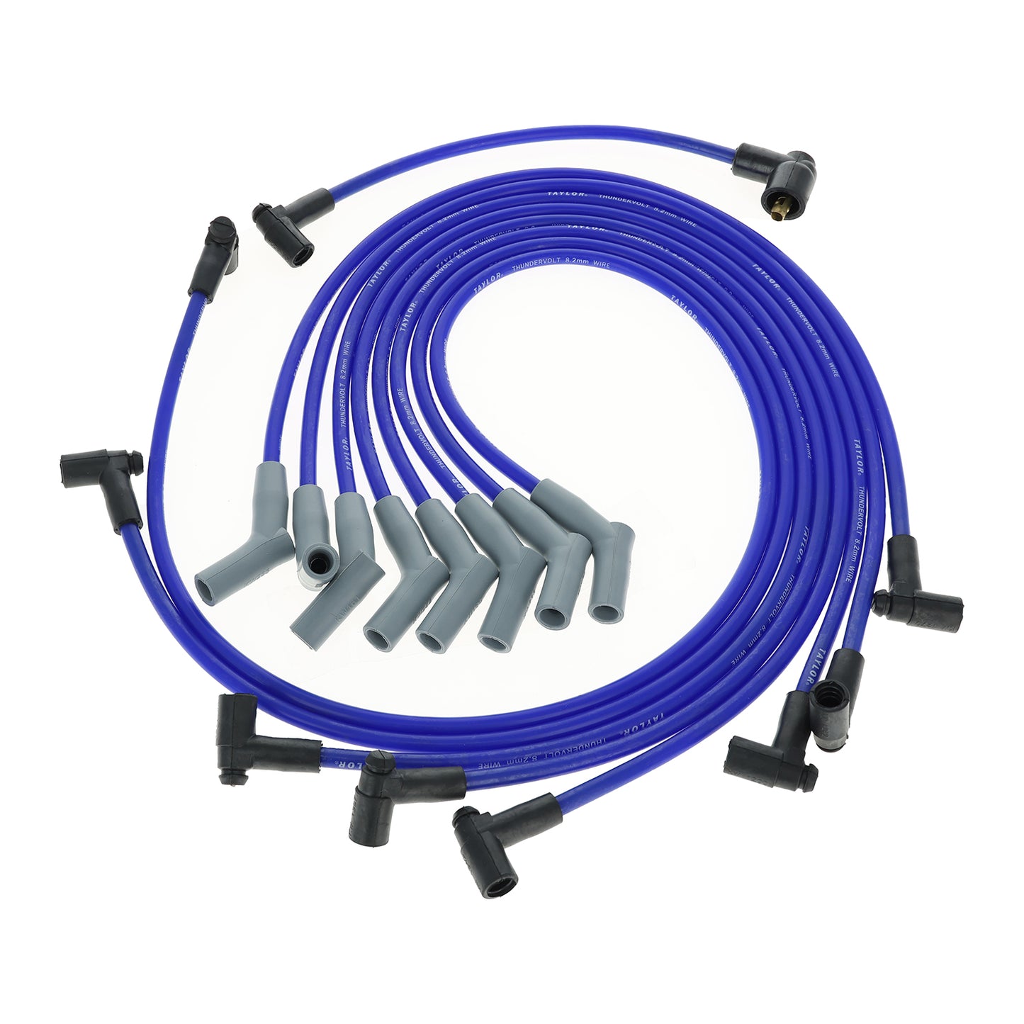 Spark Plug Wire Set Universal 8.2mm Silicone Thundervolt 40 ohm/ft Blue 84663