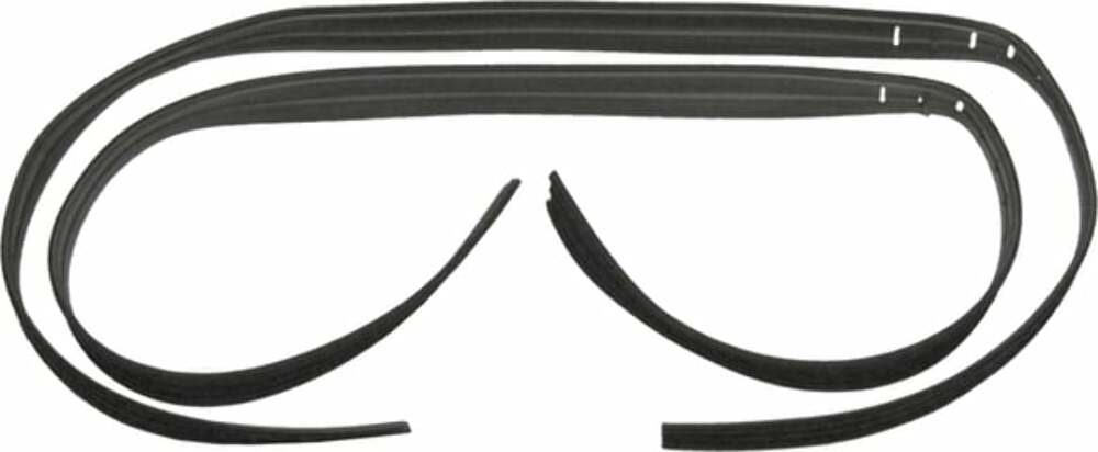 Fits 1967-1972 Chevrolet Trucks; Door Glass Window Run Channel Set B3028-67