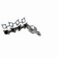 Catalytic Converter with Integrated Exhaust Manifold for HM Grade Federal / EPA Compliant Direct-Fit Manifold Catalytic