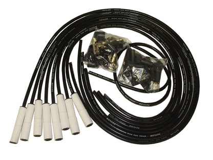 Spark Plug Wire Set Universal 8mm Stainless Steel Spiral Wound Suppression 75055