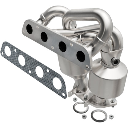 Catalytic Converter with Integrated Exhaust Manifold for HM Grade Federal / EPA Compliant Direct-Fit Manifold Catalytic