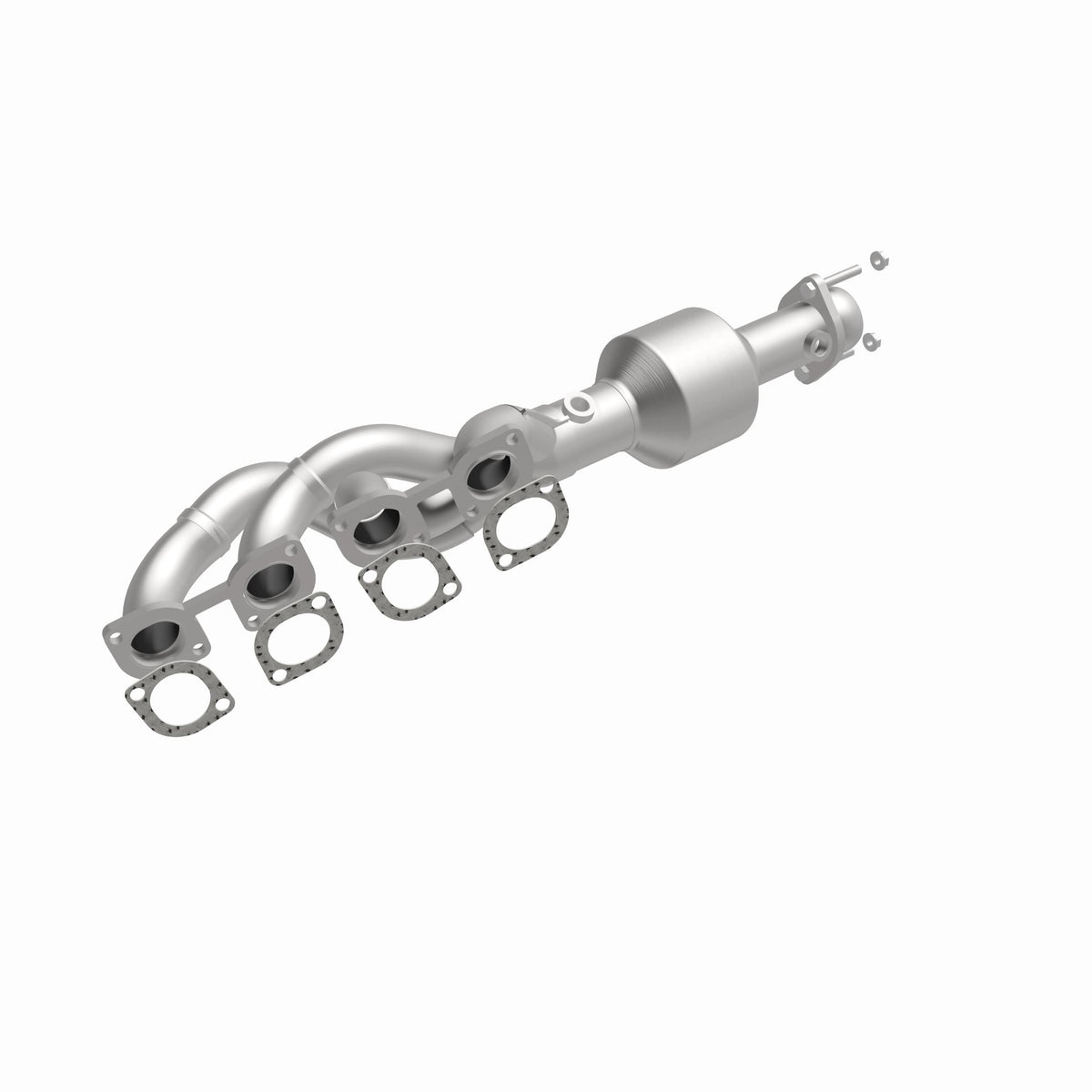 Catalytic Converter with Integrated Exhaust Manifold for HM Grade Federal / EPA Compliant Direct-Fit Manifold Catalytic
