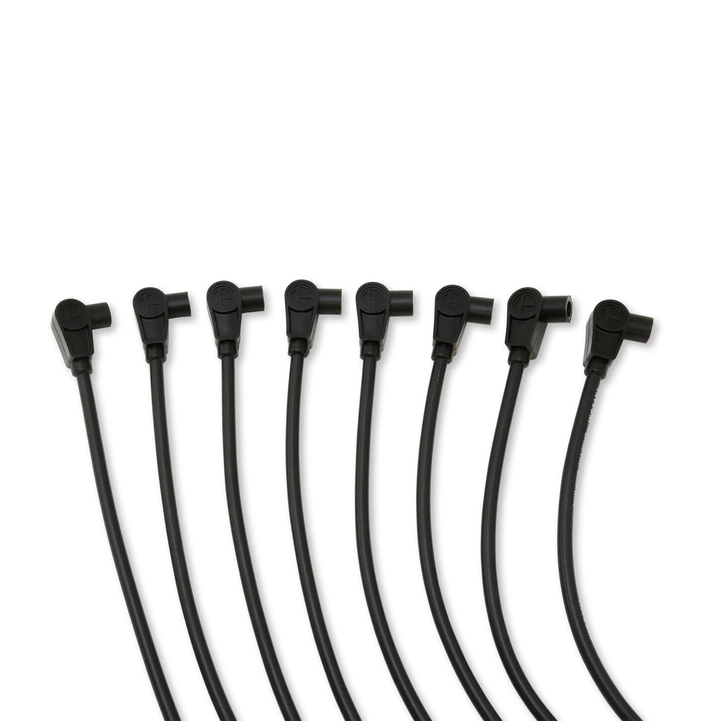 Spark Plug Wire Set Universal 8mm Silicone Spiro Pro 350 ohm/ft Black 74071