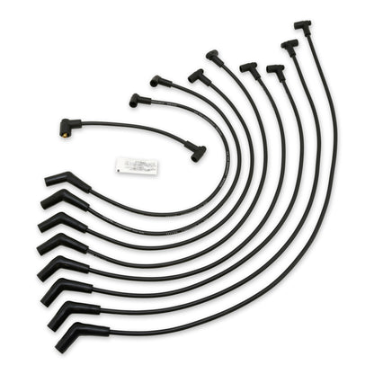 Spark Plug Wire Set 1976-1986 GMC; Chevrolet 8mm Silicone 500 ohm/ft Black 51063