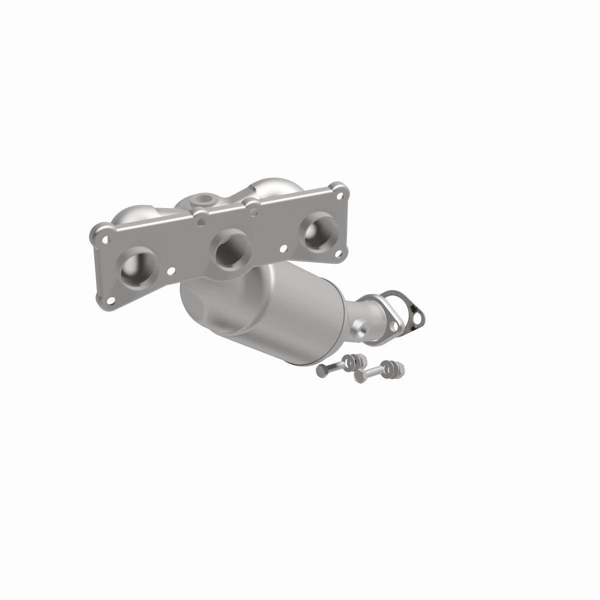 Catalytic Converter with Integrated Exhaust Manifold for HM Grade Federal / EPA Compliant Direct-Fit Manifold Catalytic