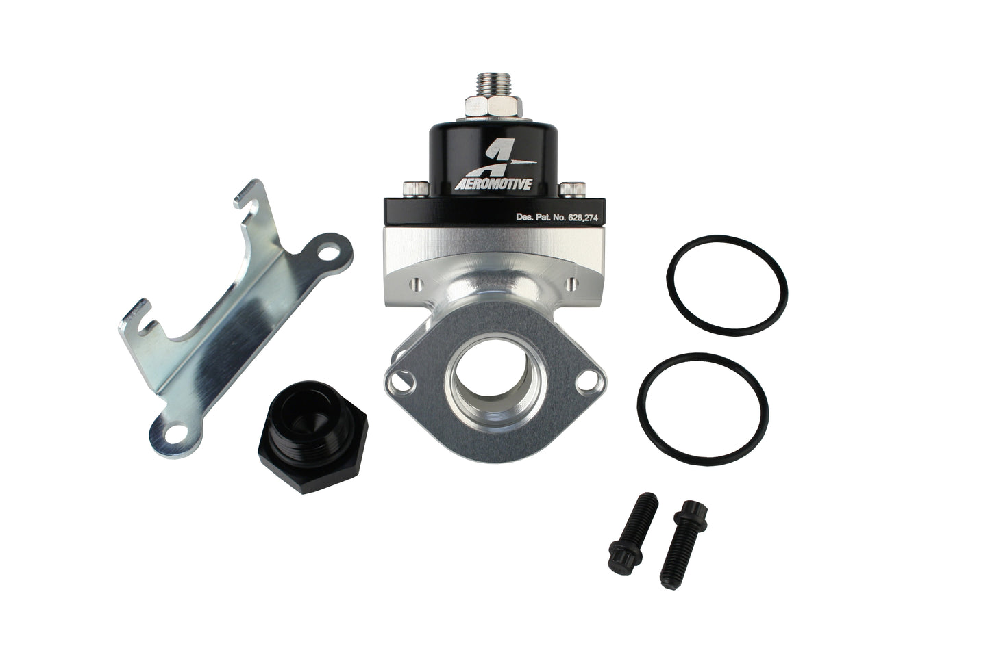 Fuel Pressure Regulator Adjustable Fuel Pressure Universal Fit Aeromotive 13217-BGPL