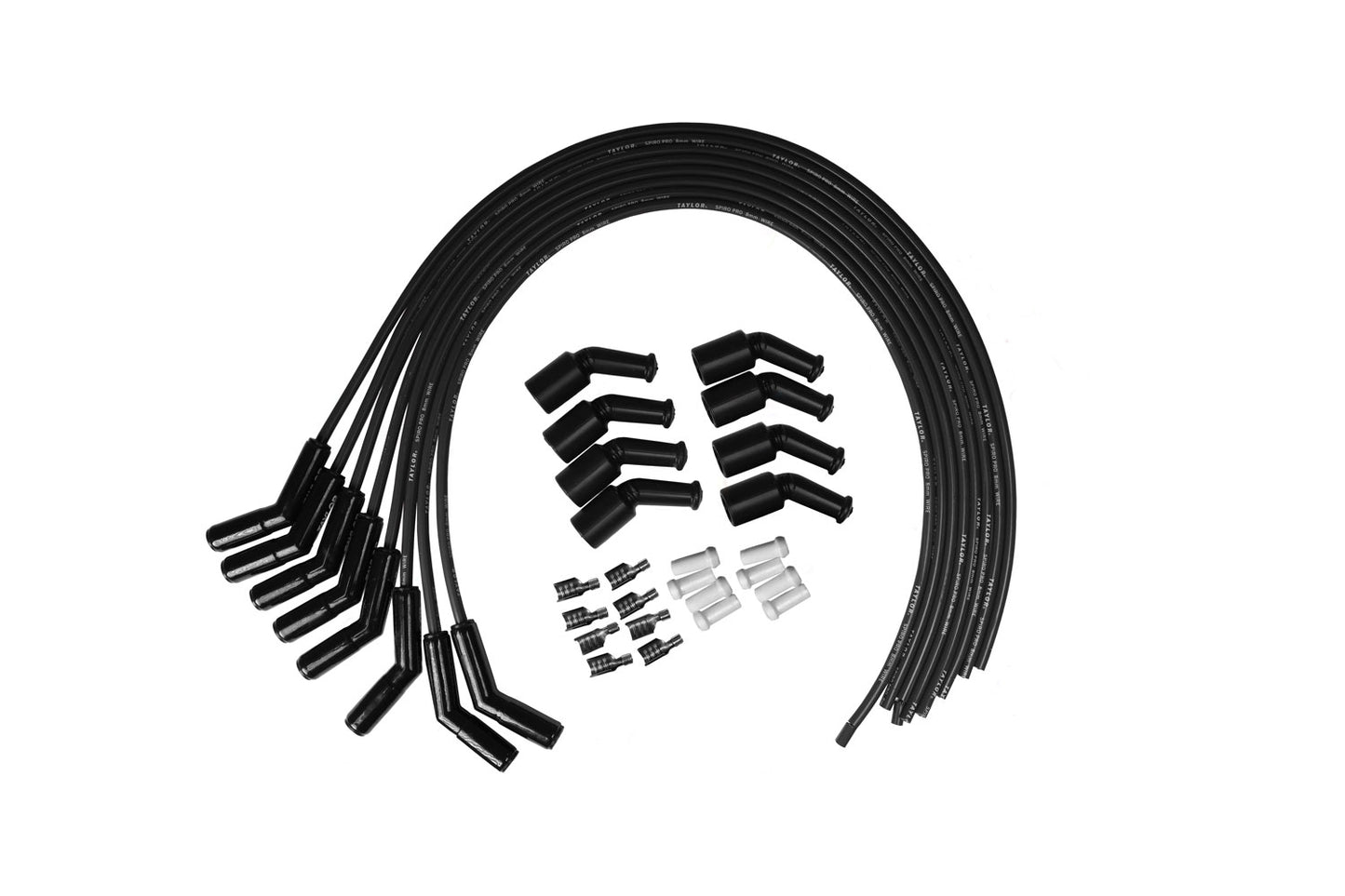 Spark Plug Wire Set Universal Silicone Spiro Pro 8mm 135? 350 ohm/ft 75063-B