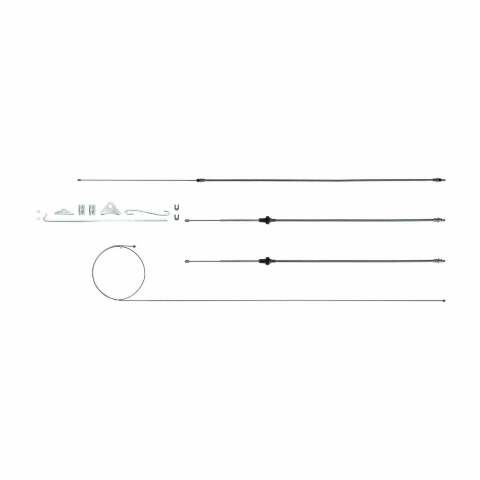70-74 Plymouth Barracuda Parking Brake Cable Kit; Fine Lines BCE01