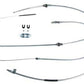 Fits 70 Dodge Challenger 3 piece Parking Brake Cable Kit-BCE04