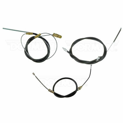66-70 Mopar B-Body Parking Brake Cable Kit; Fine Lines BCR03 - Brake Line and Hose Kit Car Part People