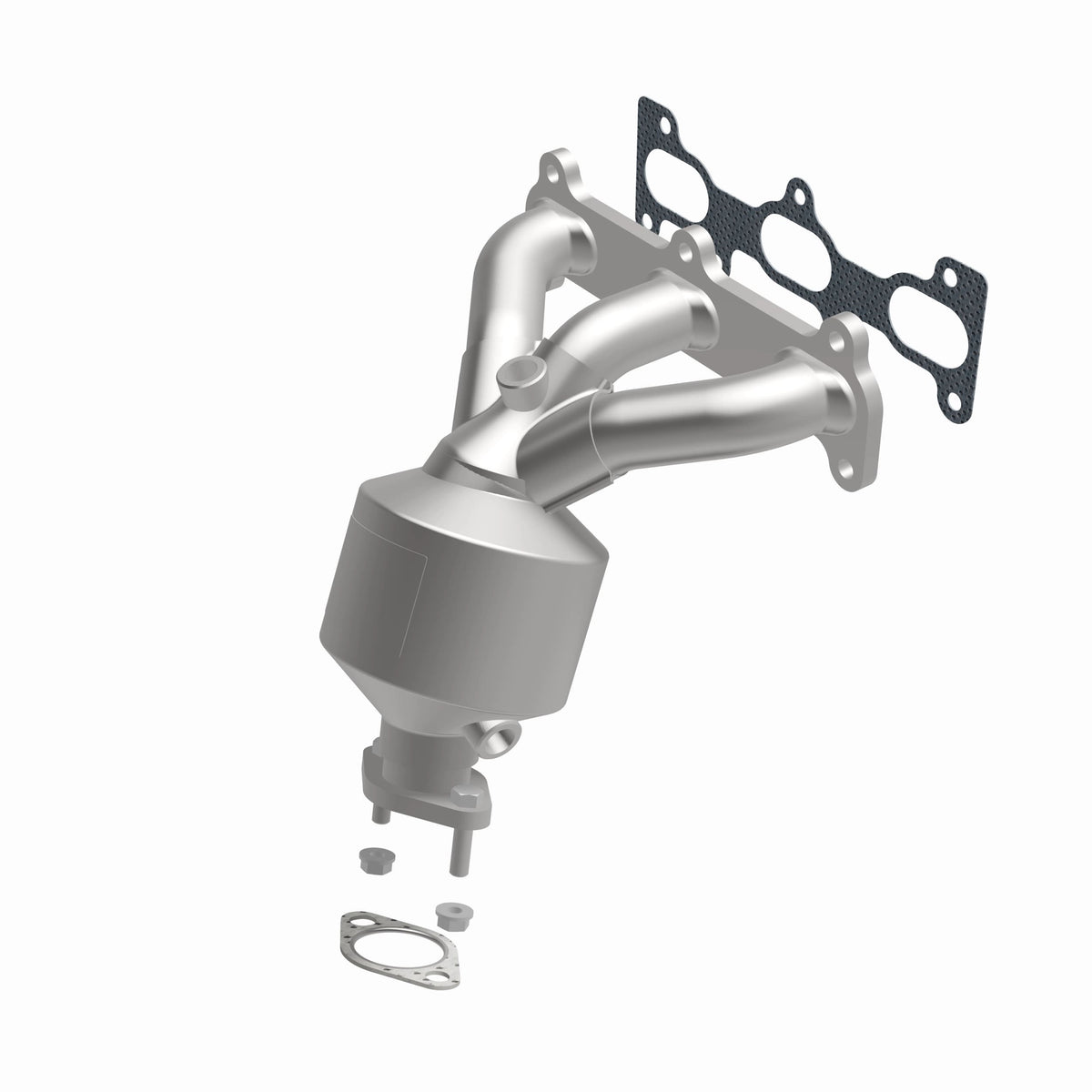 Catalytic Converter with Integrated Exhaust Manifold for HM Grade Federal / EPA Compliant Direct-Fit Manifold Catalytic