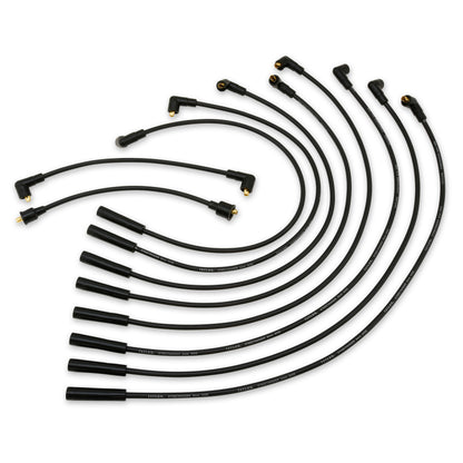 Spark Plug Wire Set Universal 8mm Silicone 500 ohm/ft Street Thunder Black 51052