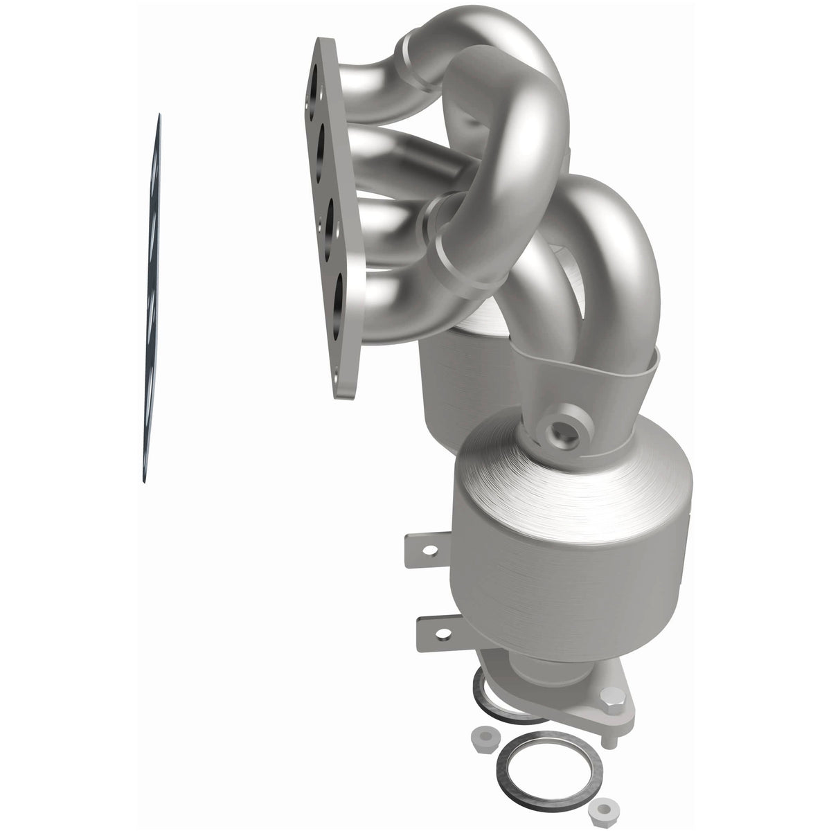 Catalytic Converter with Integrated Exhaust Manifold for HM Grade Federal / EPA Compliant Direct-Fit Manifold Catalytic
