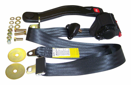 Vintage - Fabric Black Seat Belt - BELT3B