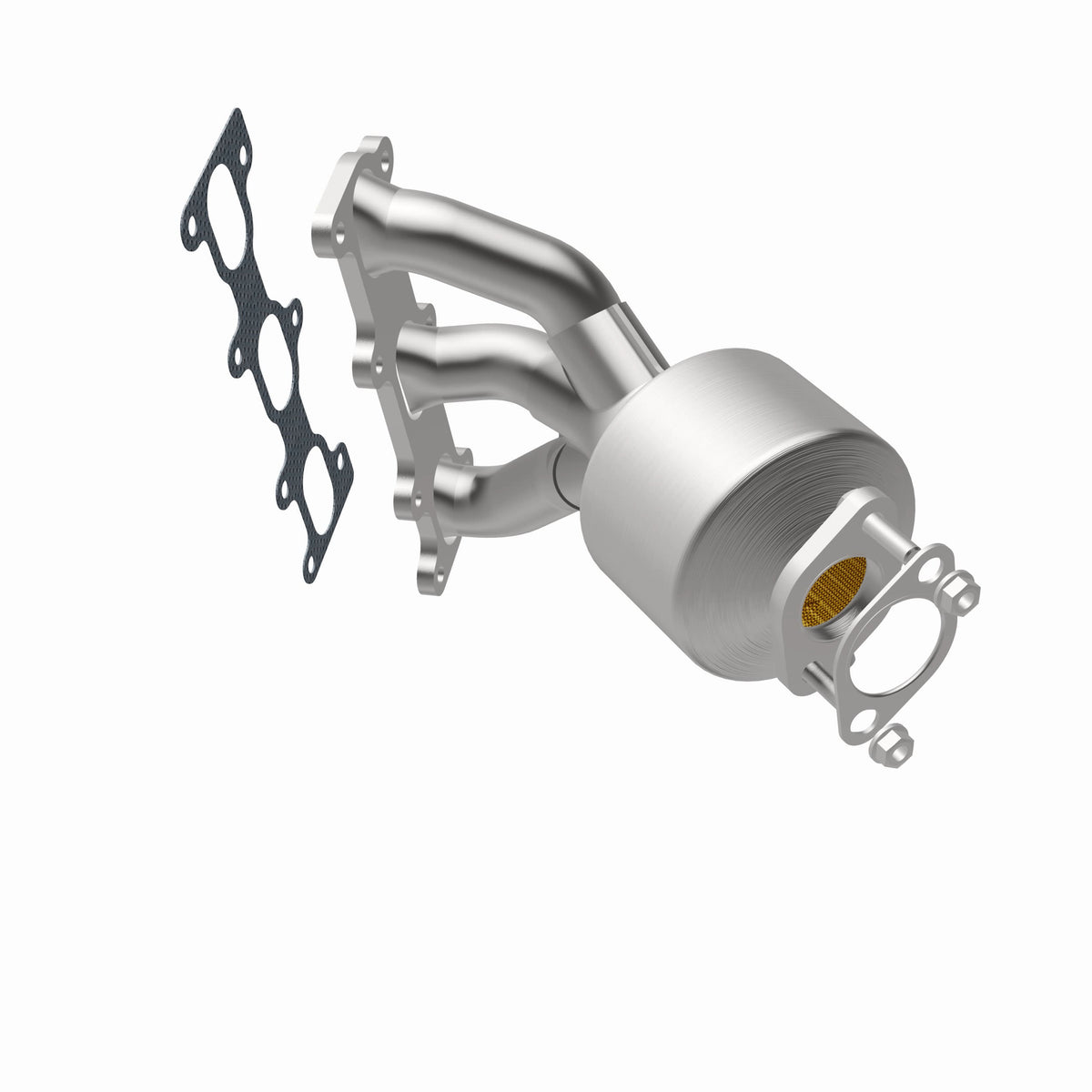 Catalytic Converter with Integrated Exhaust Manifold for HM Grade Federal / EPA Compliant Direct-Fit Manifold Catalytic