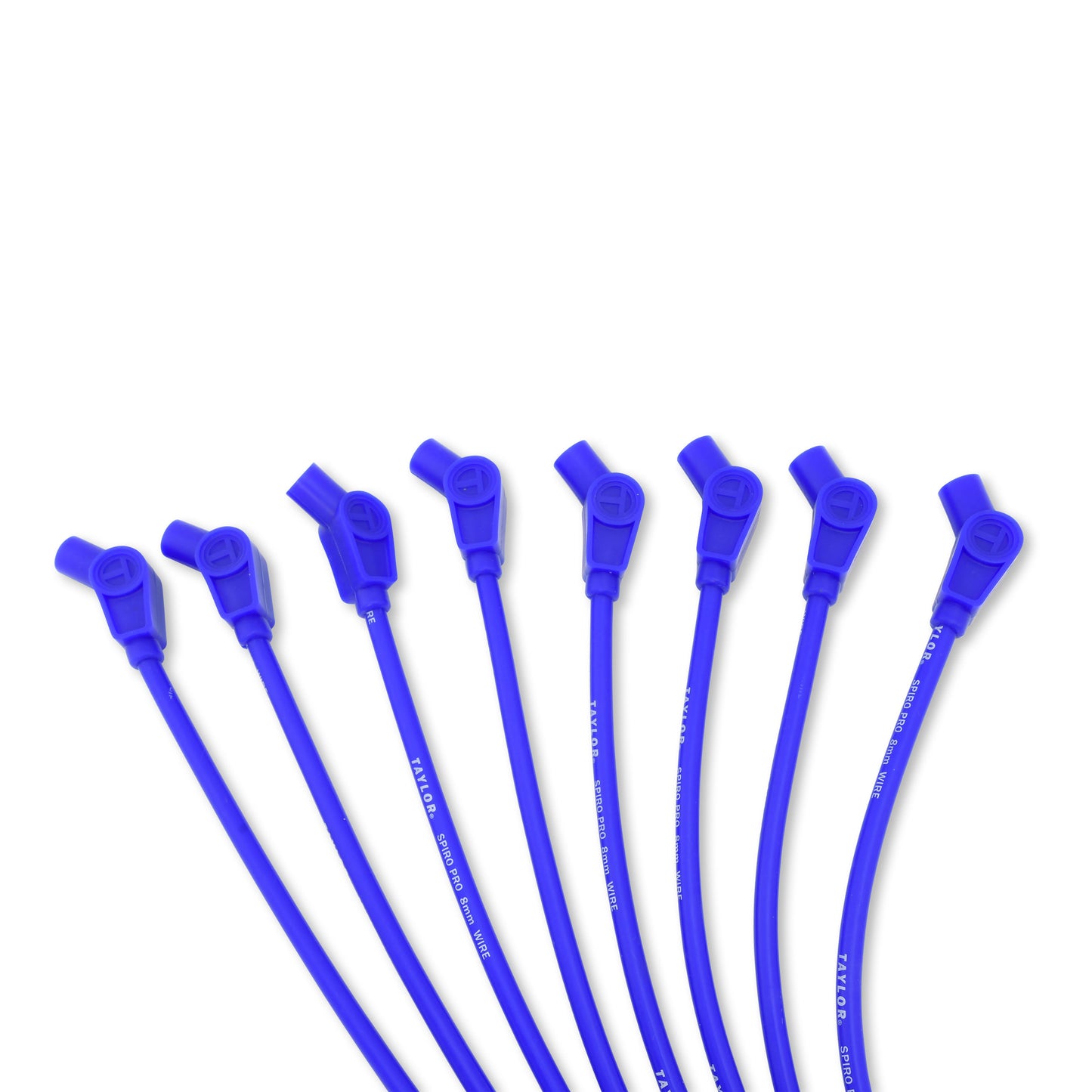 Spark Plug Wire Set Universal 8mm Silicone Spiro Pro 350 ohm/ft Blue 76632