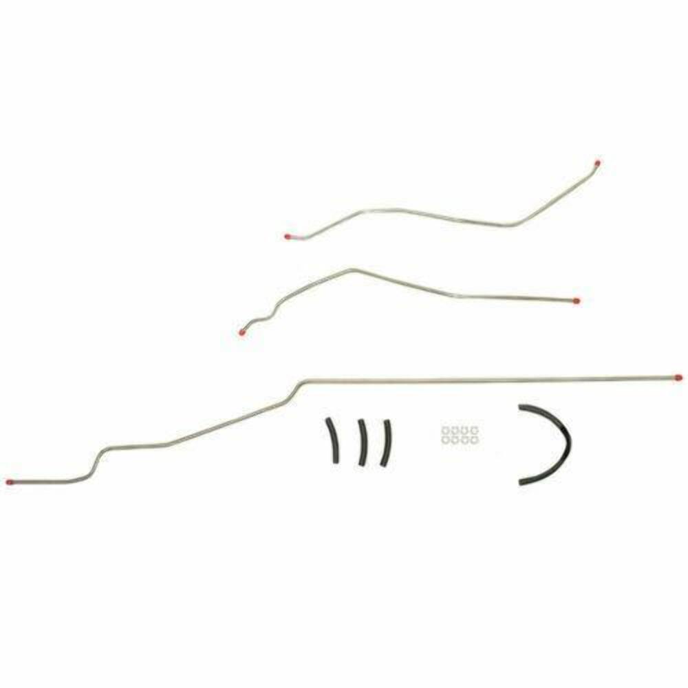 1963-64 Chevrolet Bel Air Fuel Line Kit V8 3 Piece 3/8 Tank-Pump Line -BGL6301OM - Pre-Bent Fuel Lines Car Part People