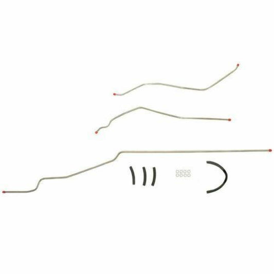 1963-64 Chevrolet Bel Air Fuel Line Kit V8 3 Piece 3/8 Tank-Pump Line -BGL6301OM - Pre-Bent Fuel Lines Car Part People