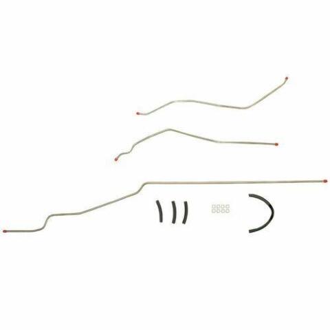 1963-64 Chevrolet Bel Air Fuel Line Kit V8 3 Piece 3/8 Tank-Pump Line -BGL6301OM