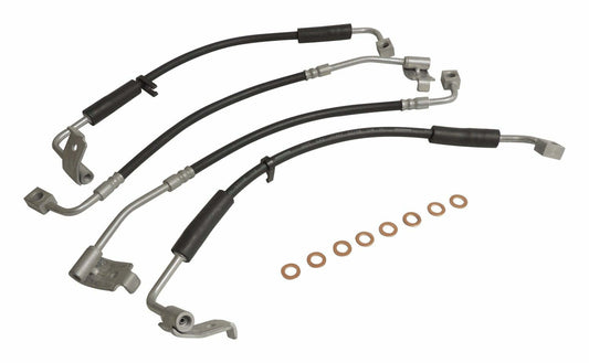 Crown Automotive - Steel Black Brake Hose Kit - BHK1